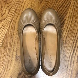 Tan Nine West Ballet Flats